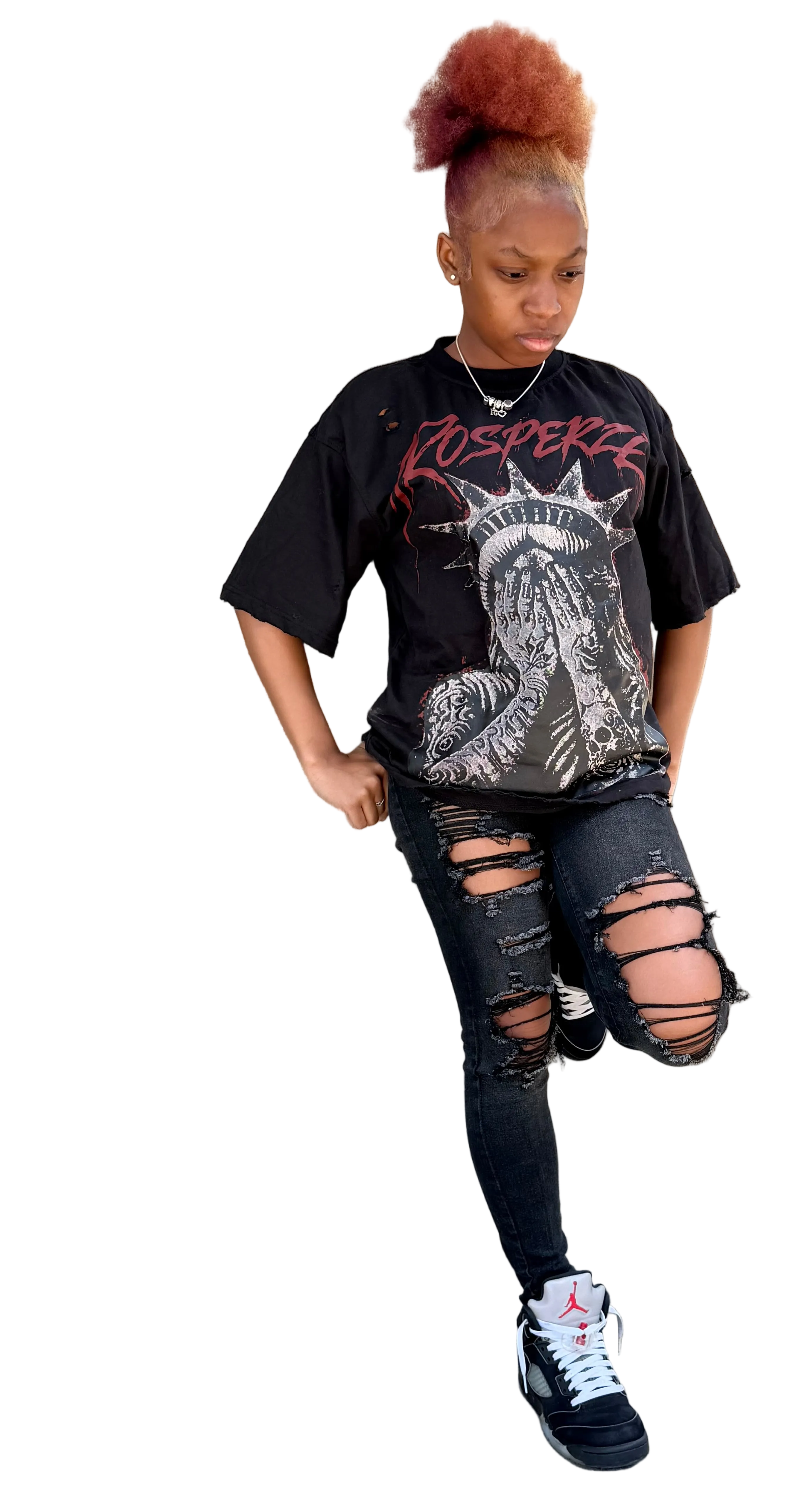 Distressed liberty tee collection