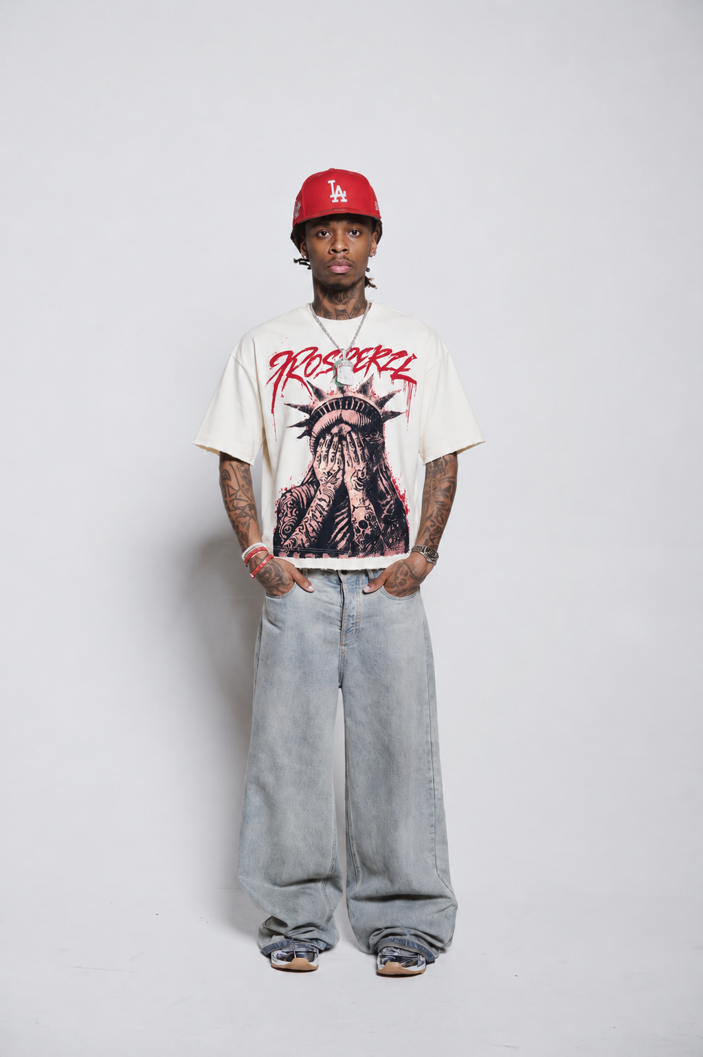 Distressed liberty tee collection